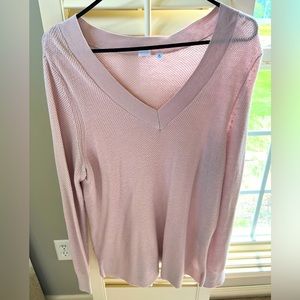 Gap Size XL V-Neck Sweater Pink